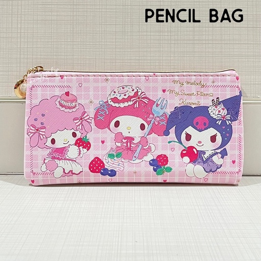 [3284-1] Sanrio Pencil Zip Bag / Kuromi,MyMelody 