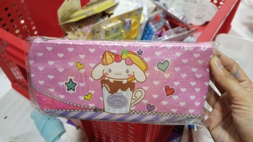 [3284-2] Sanrio Pencil Zip Bag \ Cinnamon 