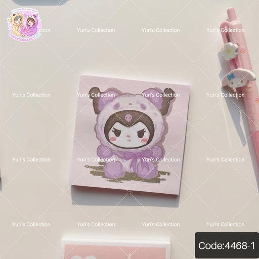 [4468-1] Memo Sticky Note Paper / Kuromi