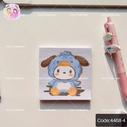[4468-4] Memo Sticky Note Paper / Pochacco 