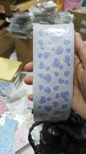 [4470-1] Bling Bubble Sticker / Blue 