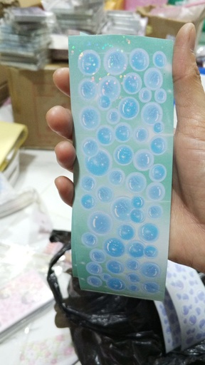 [4470-3] Bling Bubble Sticker / SkyBlue 