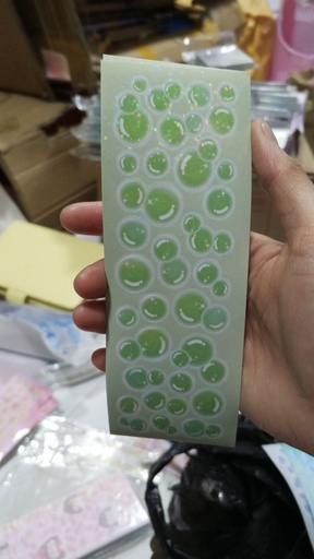 [4470-4] Bling Bubble Sticker / Green 