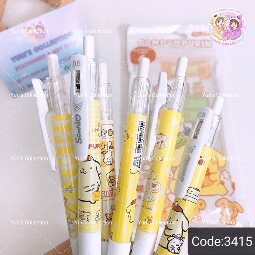 [3415] Pompompurin Pen Pack *6pcs*