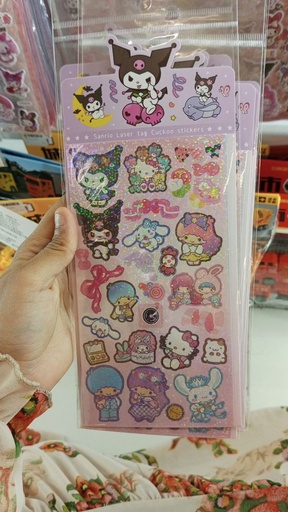 [4478-2] Laser Tag Cuckoo Bling Sticker / Kuromi 