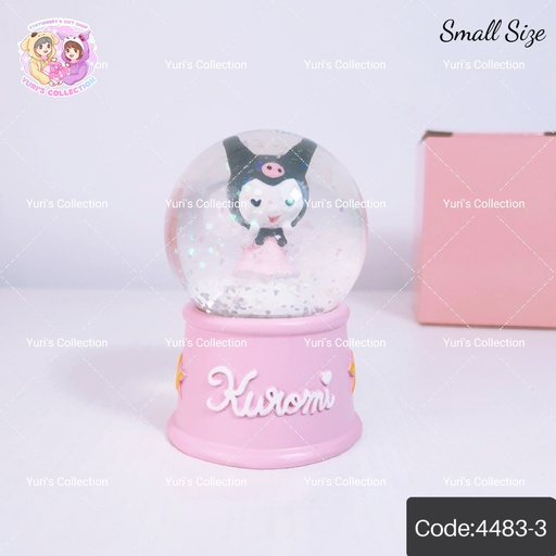 [4483-3] Kuromi Snow Ball Small Size , Pink 