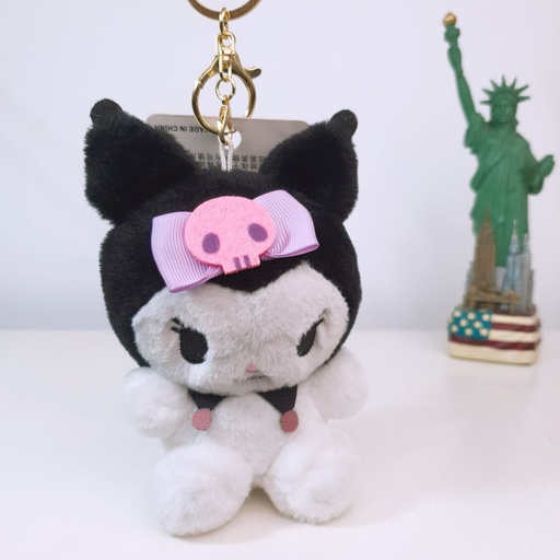 [3112-79] Sanrio Plush Keychain "Kuromi" Black 