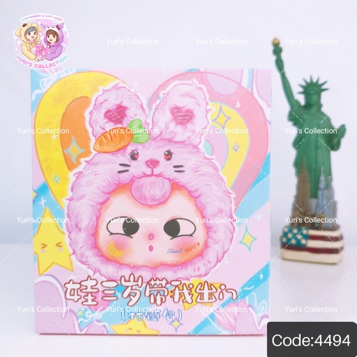 [4494] Blind Box Baby Three "Take Me Out Zipper Bag"