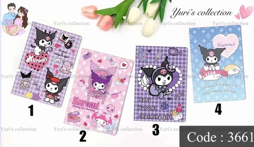 [3661-4] Sanrio NoteBook \ Kuromi 