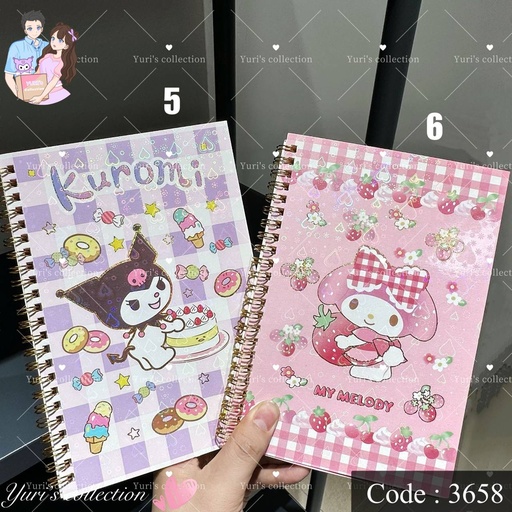 [3658-5] Sanrio Coil Book \ KM