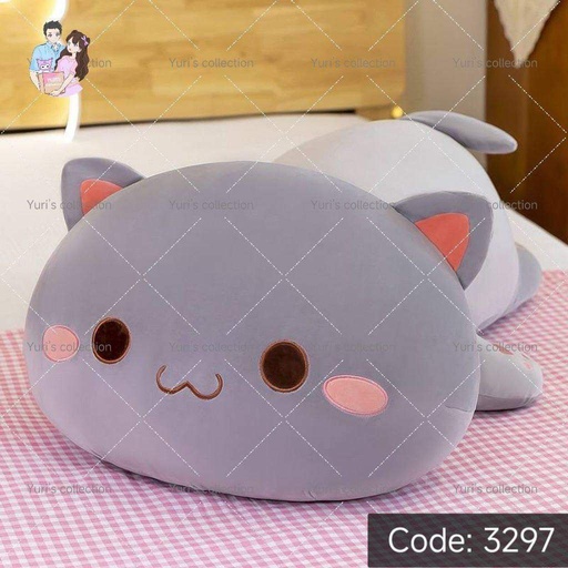 [3297-1] Grey Kitty Plush (50cm)
