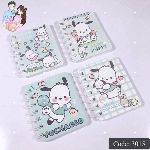 [3015-1] Pochacco Mini Notebook