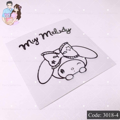 [3018-4] Sanrio Metal Sticker \ MM