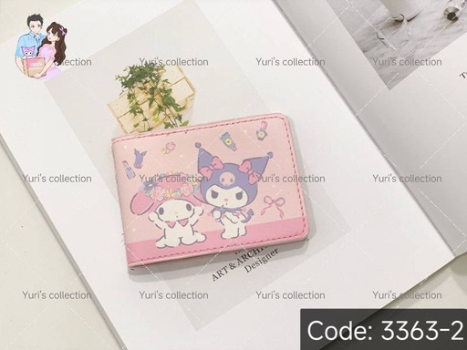 [3363-2] Card Holder \ Kuromi , MyMelody