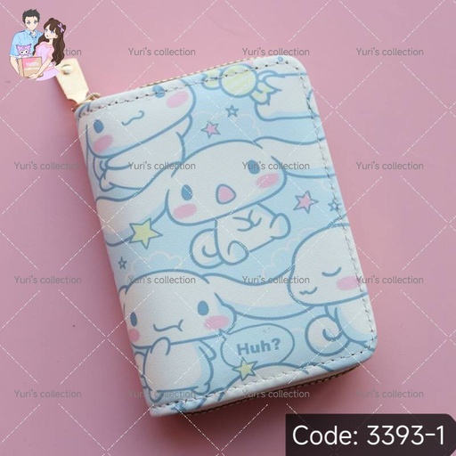 [3393-1] Sanrio Zip Card Holder Wallet \ Cinna