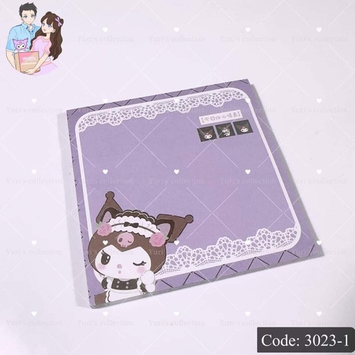 [3023-1] Kuromi Sticky Notepad