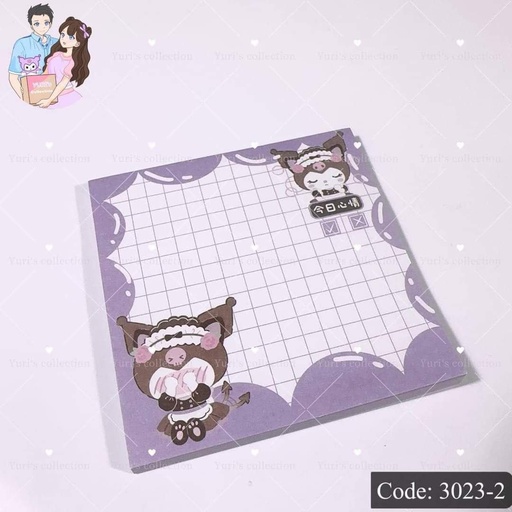[3023-2] Kuromi Sticky Notepad