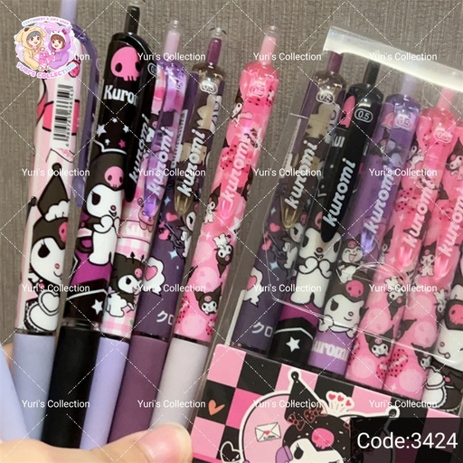 [3424] Kuromi Pen (6 pcs)