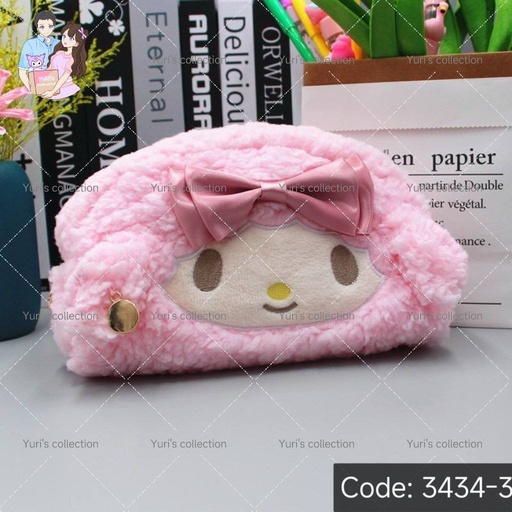 [3434-3] My melody Fluffy Pencil Case