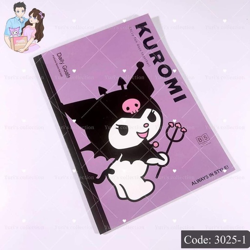 [3025-1] B5 Notebook \ Kuromi 