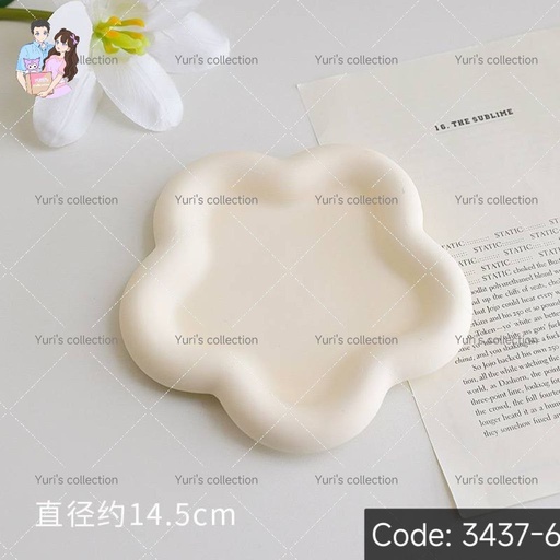 [3437-6] Aesthetic Plate (flower)