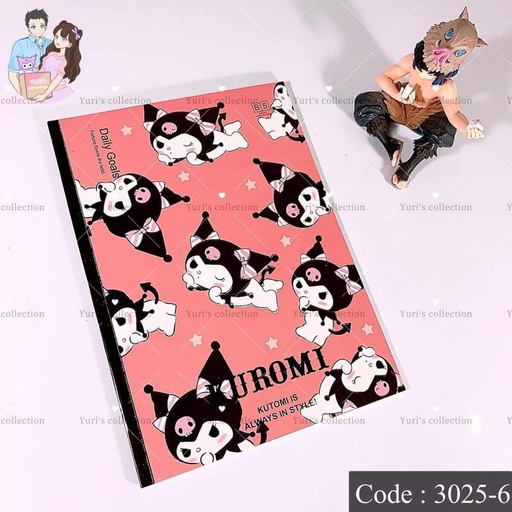 [3025-6] B5 Notebook \ Kuromi 