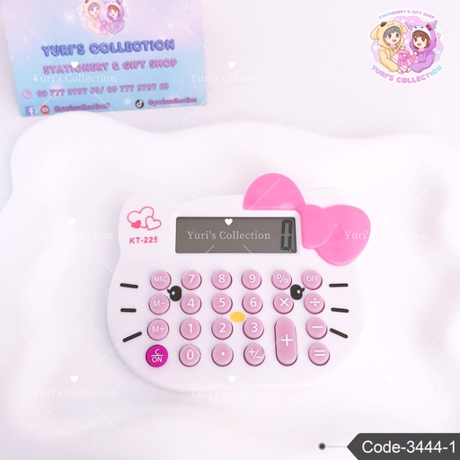 [3444-1] Calculator \ HelloKitty (White)