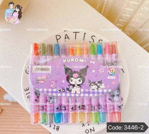 [3446-2] Kuromi color pen (12pcs)