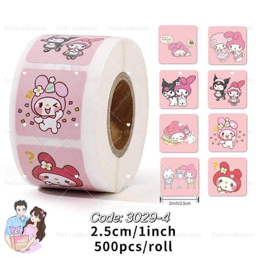 [3029-4] Sticker Roll \ MyMelody (500pcs)