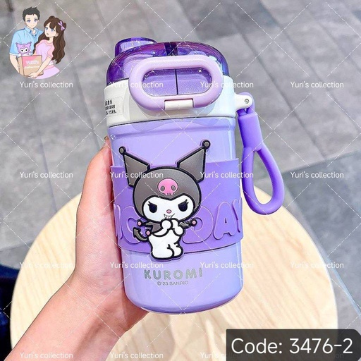 [3476-2] Insulated Water Bottle License 430 ML \ Kuromi 