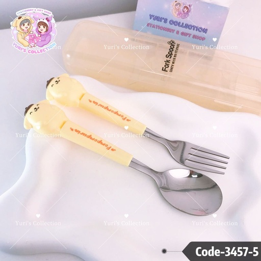 [3457-5] Spoon Set Steel \ PP