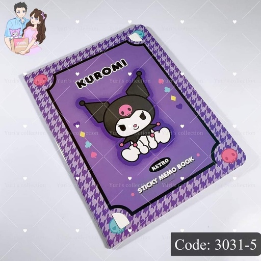 [3031-5] Kuromi Sticky Notepad 