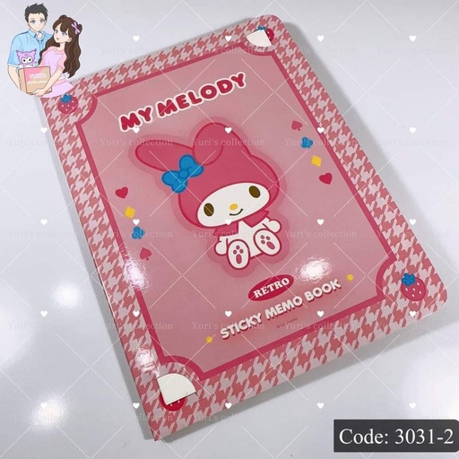 [3031-2] Mymelody Sticky Notepad