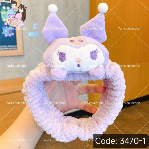 [3470-1] Kuromi Plush Headband 