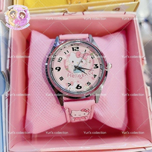 [3498-3] Hello Kitty Watch Leather Design 
