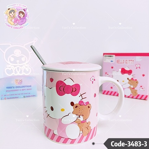 [3483-3] Ceramic Cup With Spoon \ HK