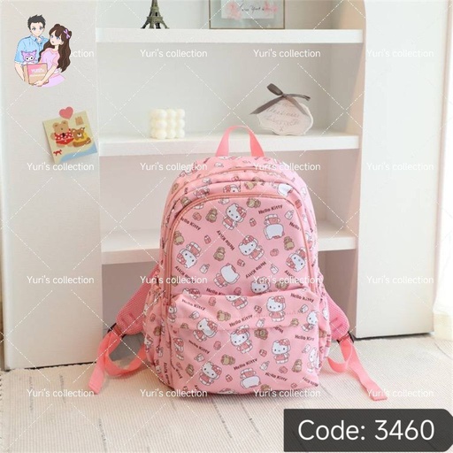 [3460-4] Waterproof Backpack \ HelloKitty 