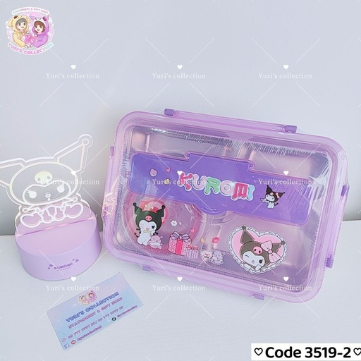 [3519-2] Lunch Box Steel (L) \ Kuromi