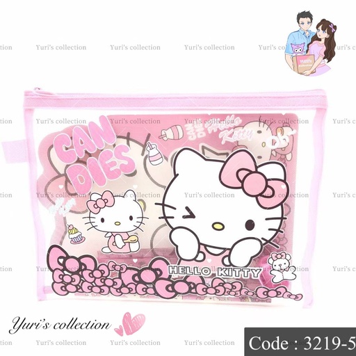 [3219-5] Sanrio Stationary Zip Bag/ HK