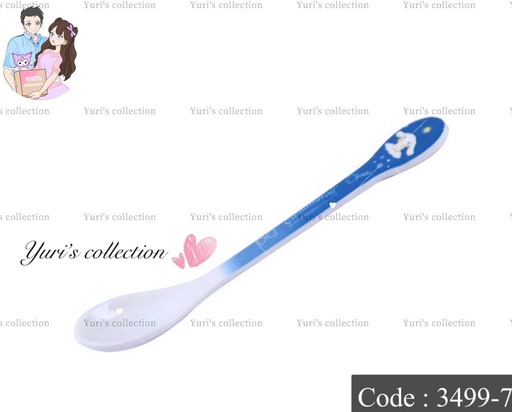 [3499-7] Blue Cloud Melamine Spoon \ CM