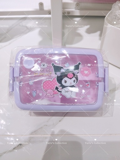 [3606-1] Lunch Box \ Kuromi (3 Kant)