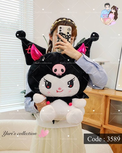 [3589-1] Kuromi Devil Plushie (70cm)