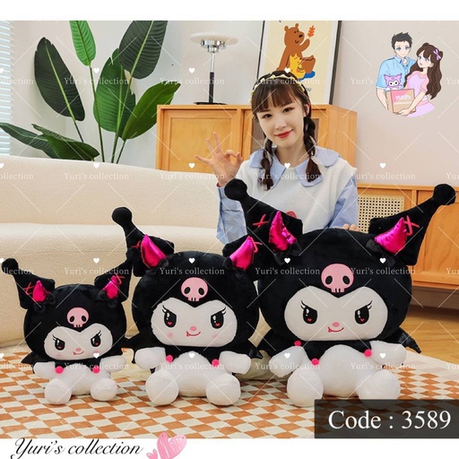 [3589-2] Kuromi Devil Plushie (55cm)