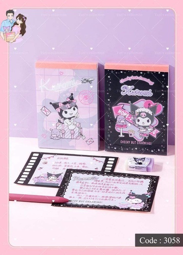 [3058-1] Kuromi Paper Notepad