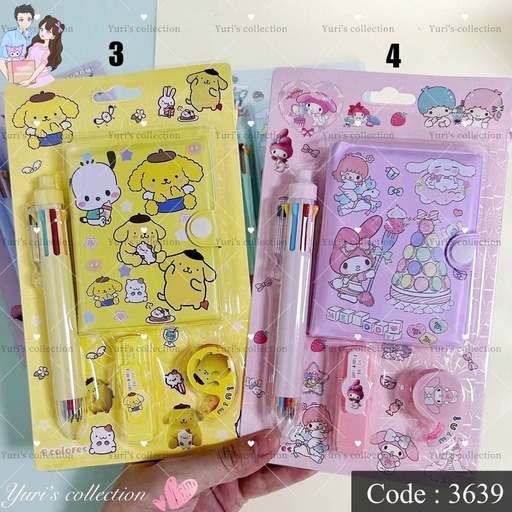 [3639-4] My melody color pen & book set  