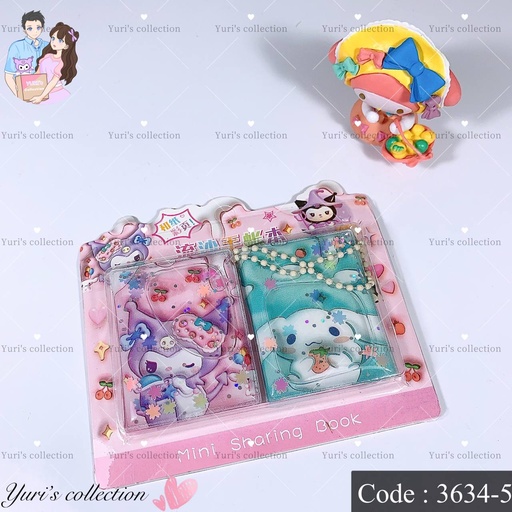 [3634-5] Sanrio shaker mini keychain book