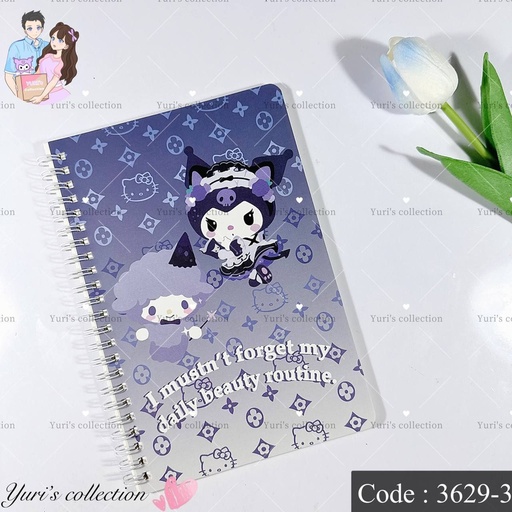 [3629-3] Kuromi Coil Book