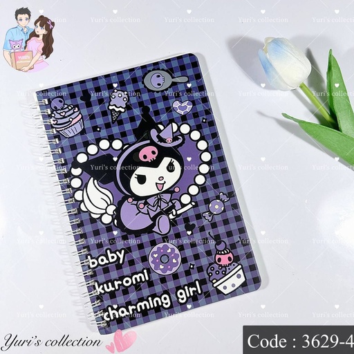 [3629-4] Kuromi Coil Book 