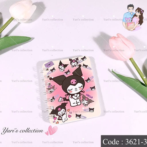 [3621-3] Kuromi Mini Notebook (blank)