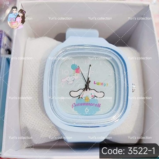 [3522-1] Cinnamon Square Watch 